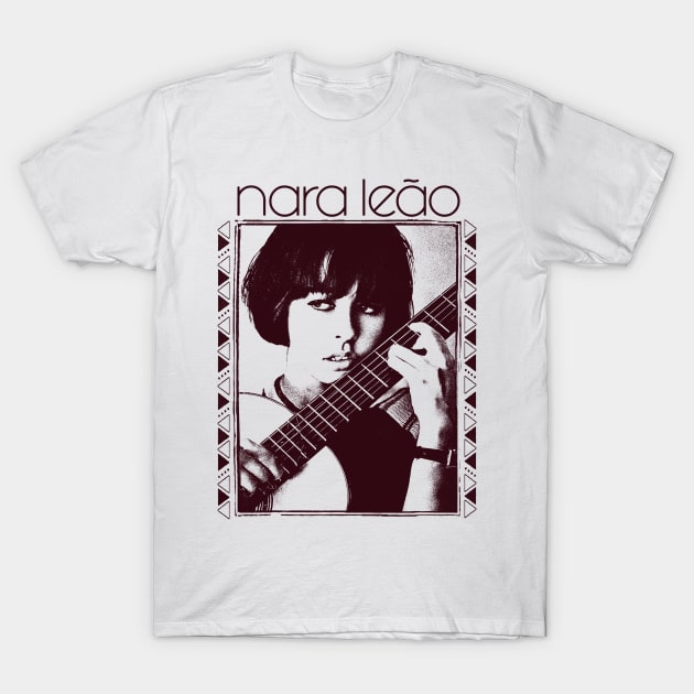 Nara Leão \\ Retro Original Fan Art Design T-Shirt by DankFutura